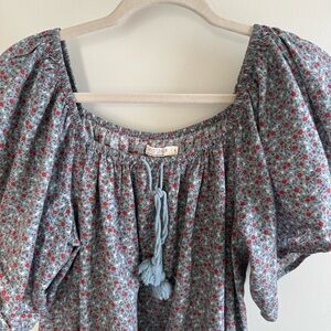 Christy Dawn Blue Floral Maxi Dress